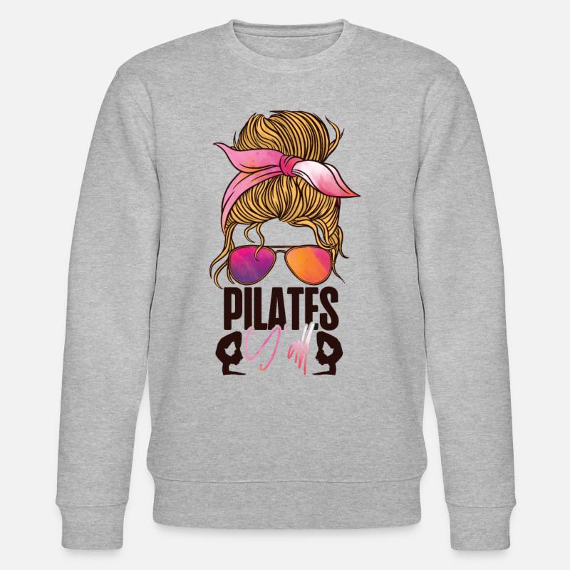 Pilates Instructor Teacher - Stanley/Stella Unisex Bio-Sweatshirt CHANGER  - Grau meliert