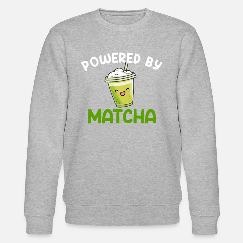 powered by matcha, matcha - Stanley/Stella Unisex Bio-Sweatshirt CHANGER  - Grau meliert