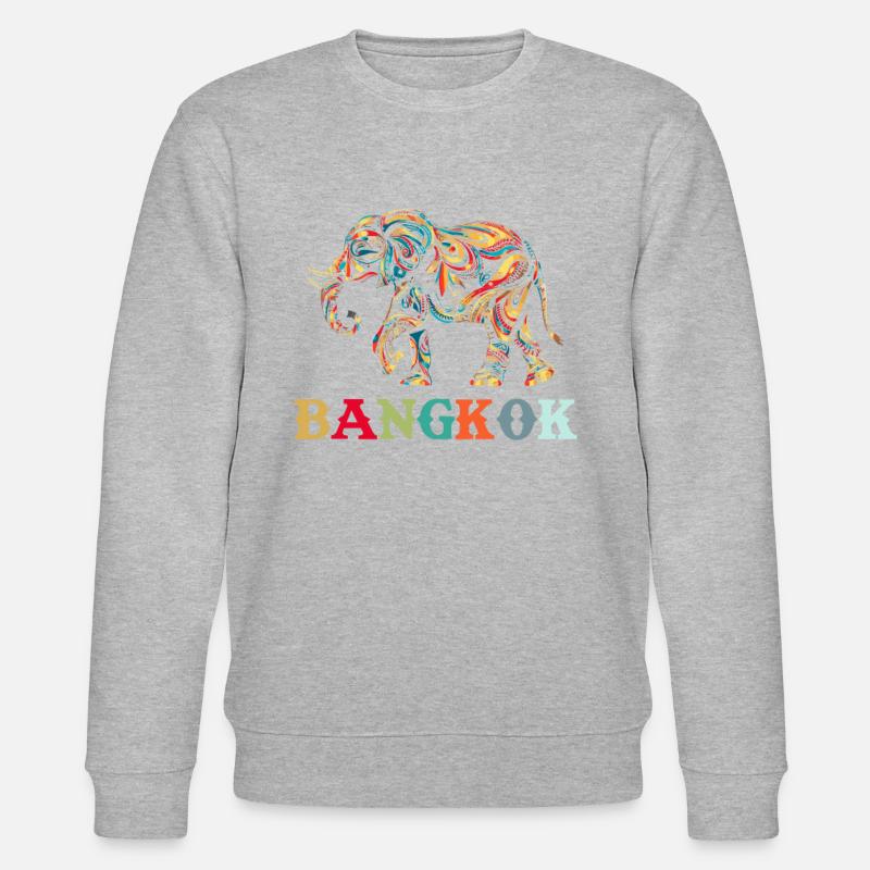 Éléphant Thaïlande - Sweat bio CHANGER Stanley/Stella Unisexe - gris chiné