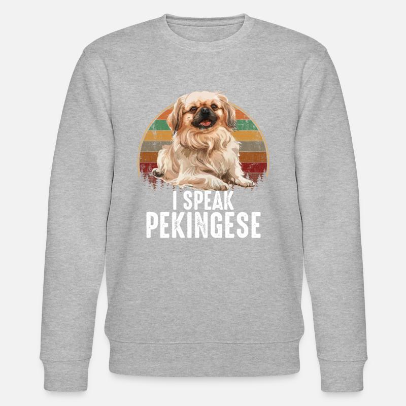 Je parle pékinois - Sweat bio CHANGER Stanley/Stella Unisexe - gris chiné