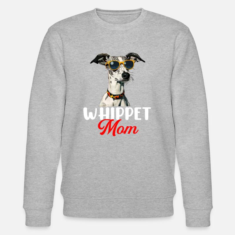 whippet mom dog - Stanley/Stella Unisex Bio-Sweatshirt CHANGER  - Grau meliert