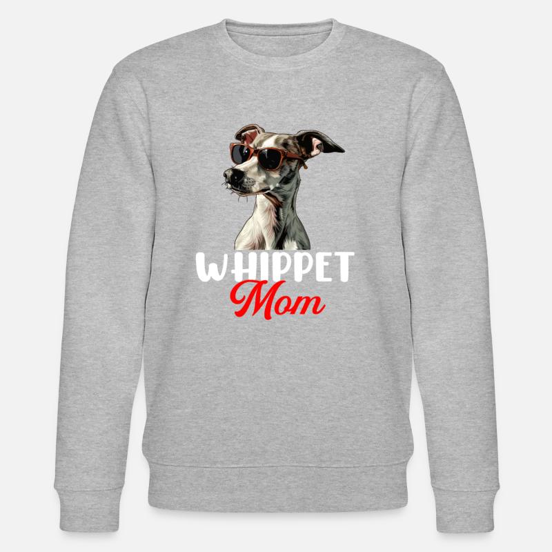 whippet dog - Stanley/Stella Unisex Bio-Sweatshirt CHANGER  - Grau meliert