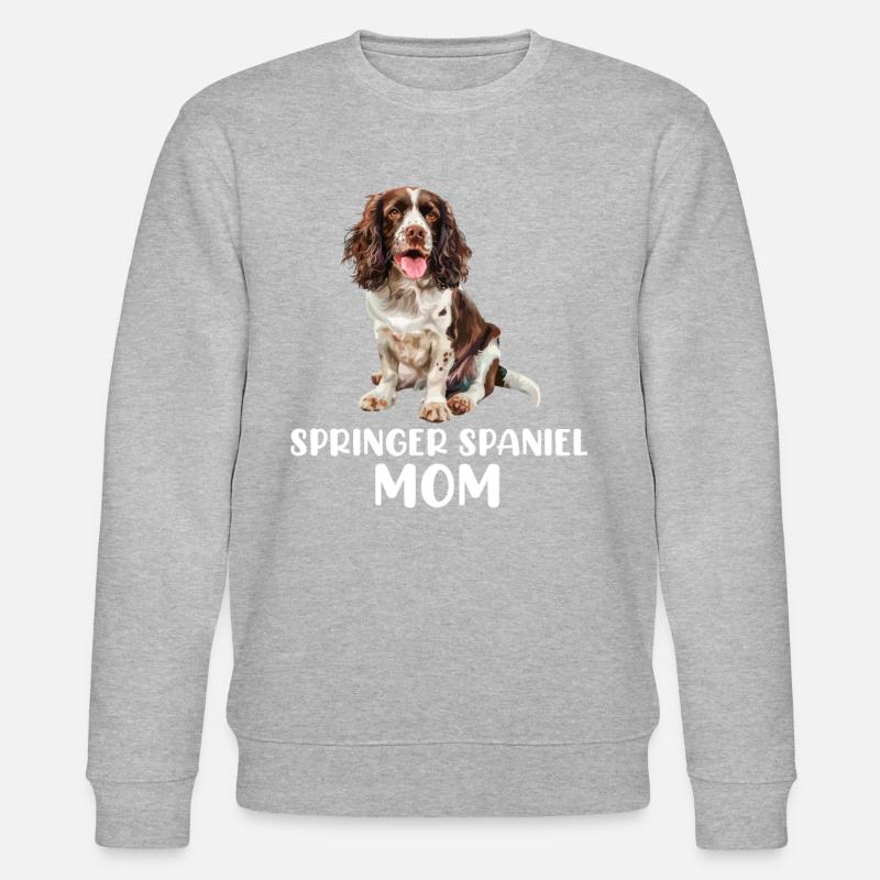 Springer Spaniel - Stanley/Stella CHANGER Unisex Organic Sweatshirt - heather grey