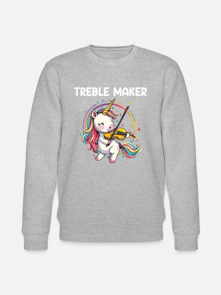Violinist musical instrument Violin - Stanley/Stella Unisex Bio-Sweatshirt CHANGER - Grau meliert