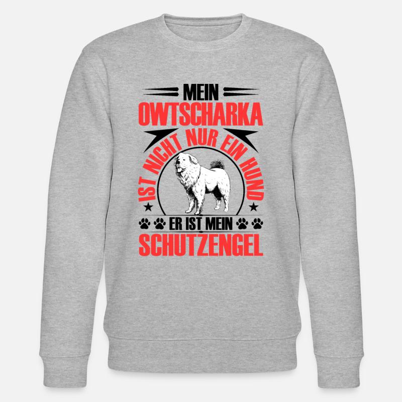 Ovcharka protects me Caucasian Ovcharka - Stanley/Stella CHANGER Unisex Organic Sweatshirt - heather grey