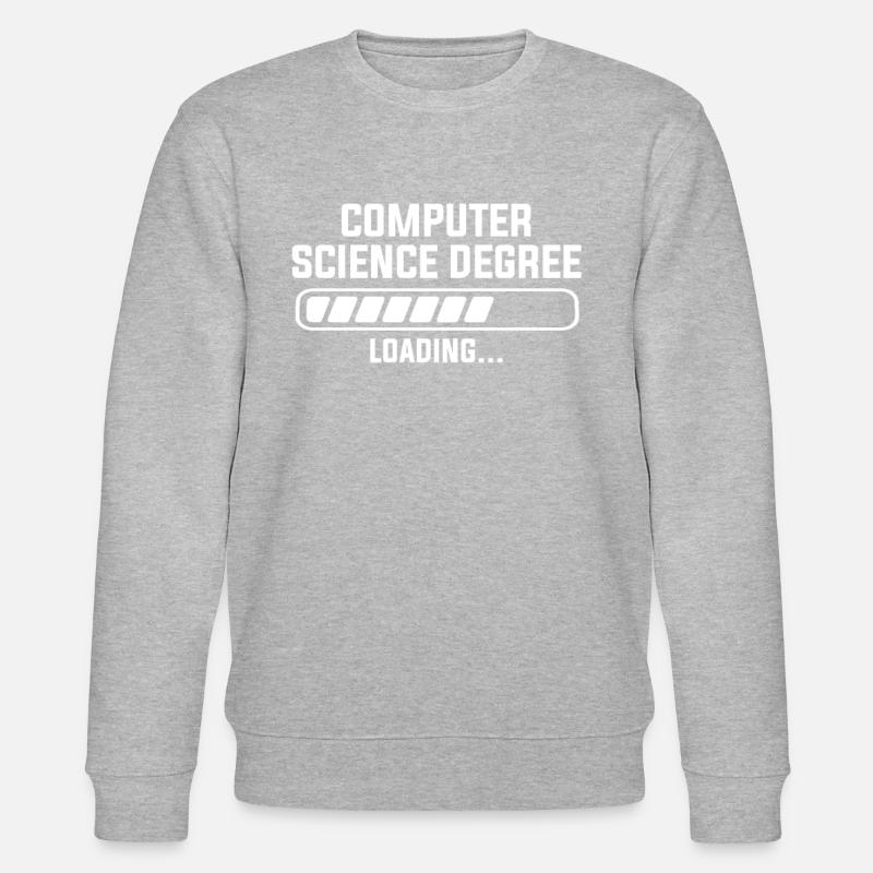 computer science degree - Stanley/Stella Unisex Bio-Sweatshirt CHANGER  - Grau meliert