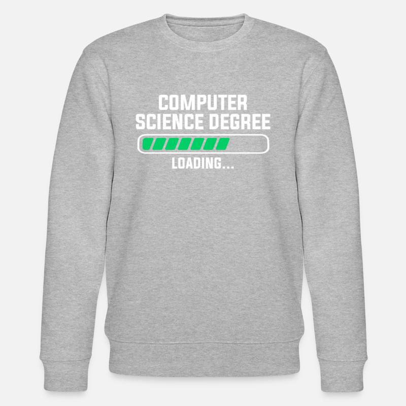computer science degree - Stanley/Stella Unisex Bio-Sweatshirt CHANGER  - Grau meliert