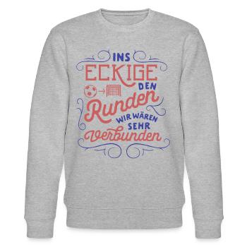 Round the corners - Stanley/Stella CHANGER Unisex Organic Sweatshirt - heather grey - Front - Nik (191cm) & Marisol (170cm)