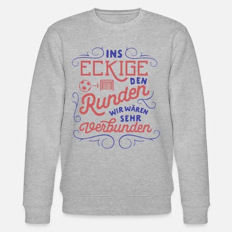 Ins Eckige den Runden - Stanley/Stella Unisex Bio-Sweatshirt CHANGER  - Grau meliert