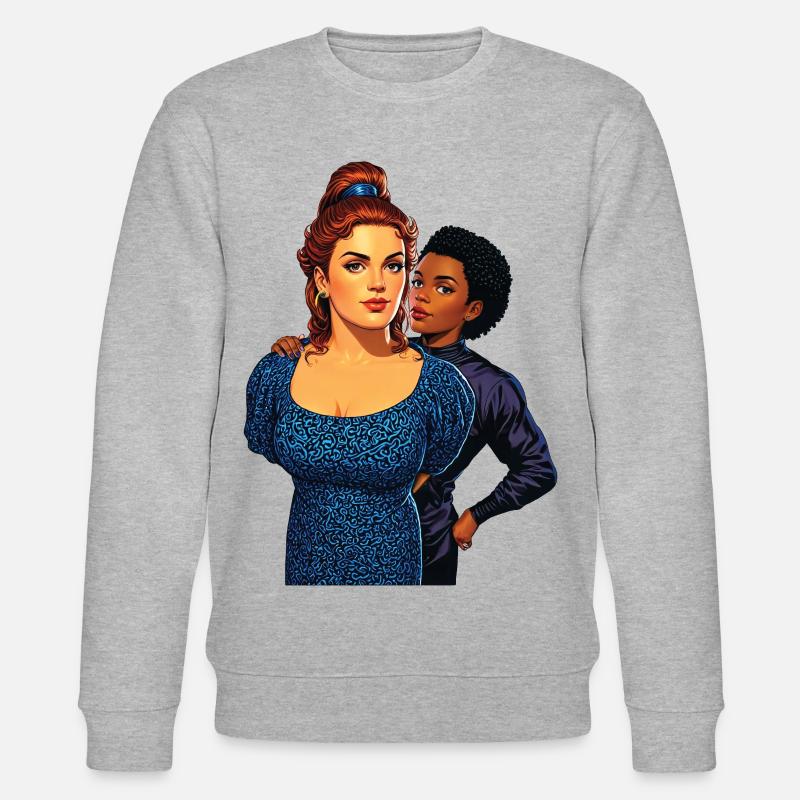 UNDER ARREST - nice people - Stanley/Stella CHANGER Unisex Organic Sweatshirt - heather grey