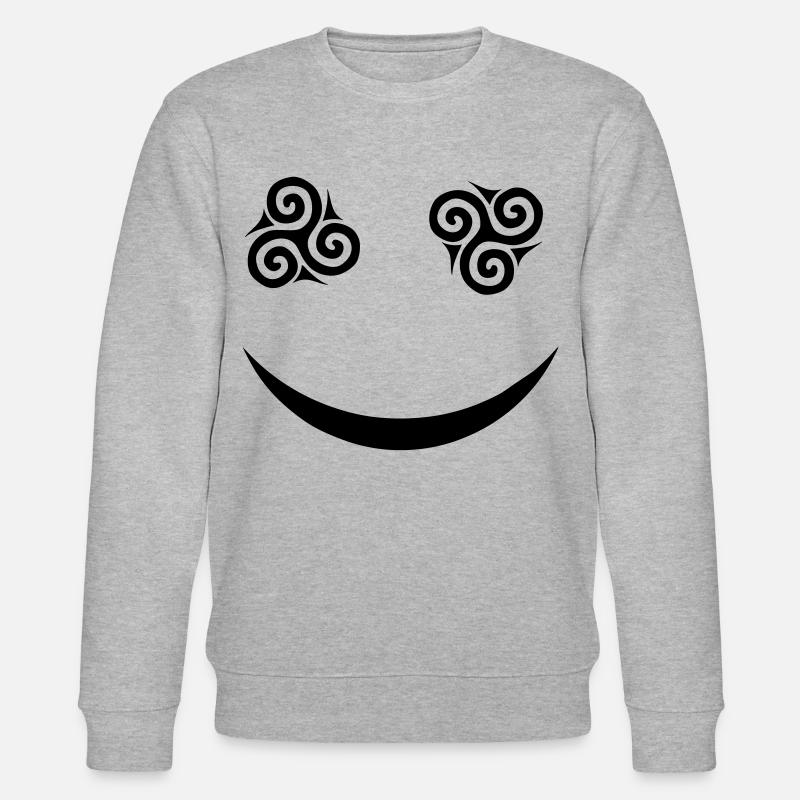 triskel smile triskel brittany eye - Stanley/Stella CHANGER Unisex Organic Sweatshirt - heather grey