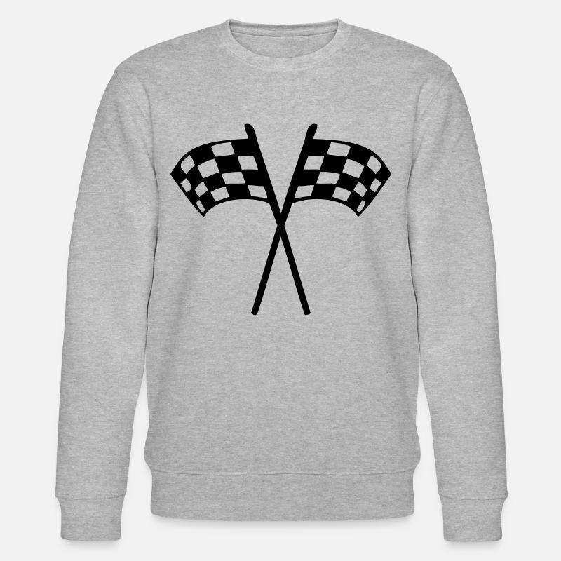 drapeau damier - Sweat bio CHANGER Stanley/Stella Unisexe - gris chiné