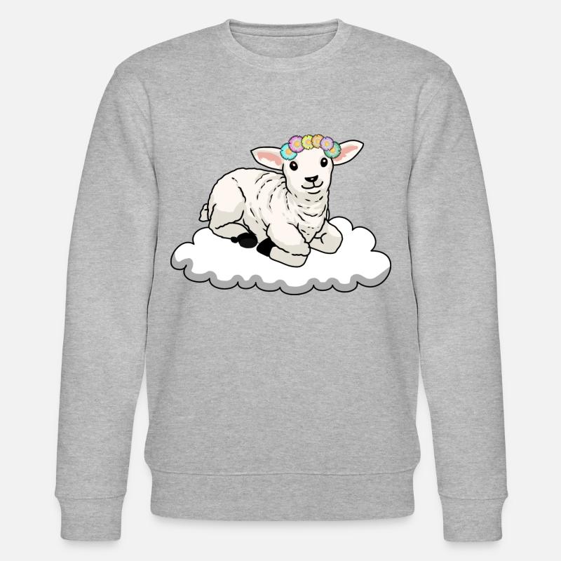 Schaf Schafe - Stanley/Stella Unisex Bio-Sweatshirt CHANGER  - Grau meliert