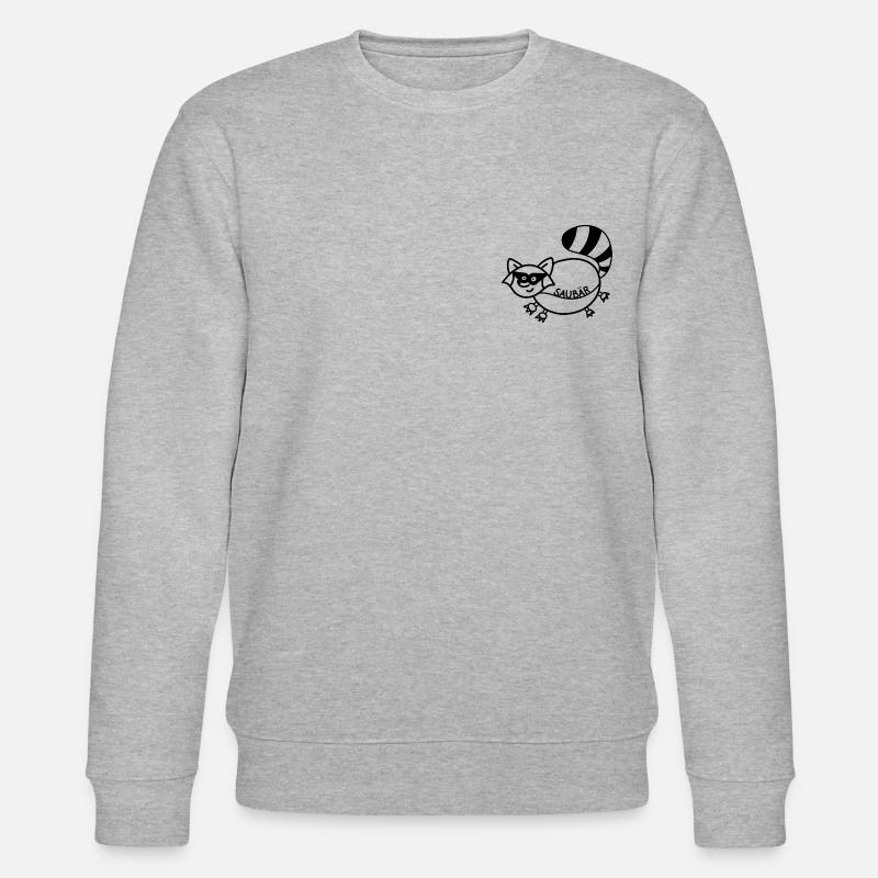 Anti-Zoo Saubär - Stanley/Stella Unisex Bio-Sweatshirt CHANGER - Grau meliert