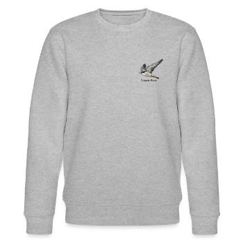 Wanderfalke - Peregrine Falcon - Stanley/Stella Unisex Bio-Sweatshirt CHANGER  - Grau meliert - Vorne - Nik (191cm) & Marisol (170cm)