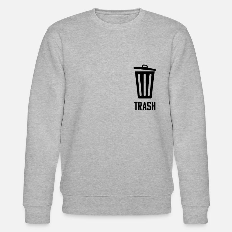 TRASH Design - Stanley/Stella Unisex Bio-Sweatshirt CHANGER  - Grau meliert