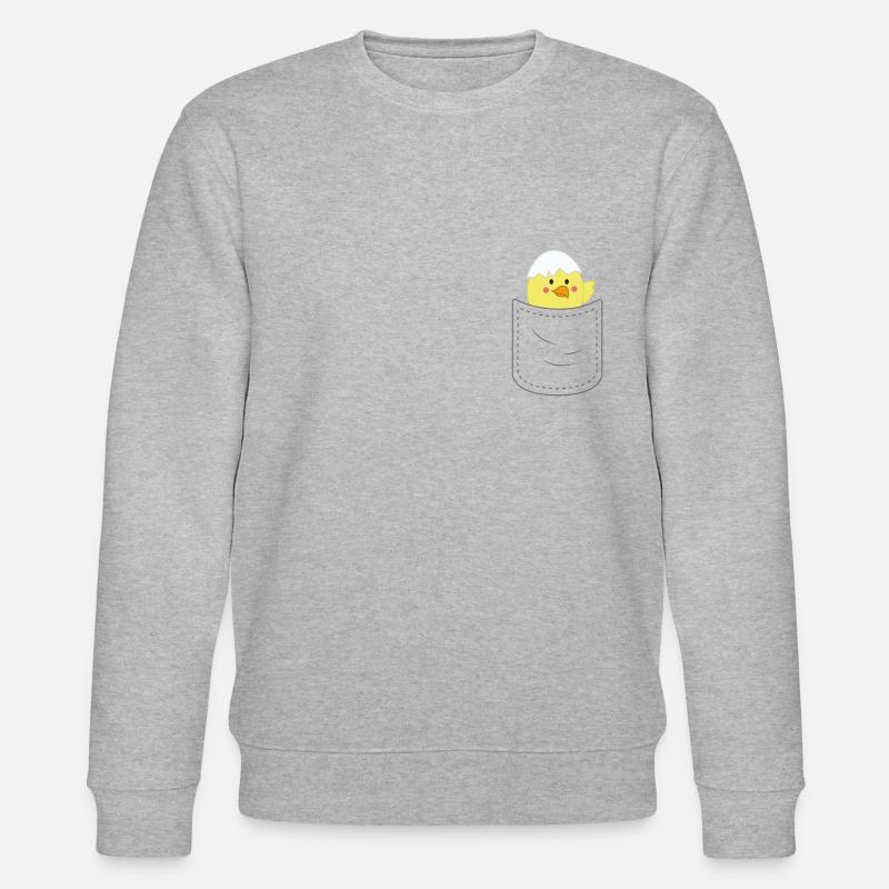 Mignon poche poitrine - Sweat bio CHANGER Stanley/Stella Unisexe - gris chiné