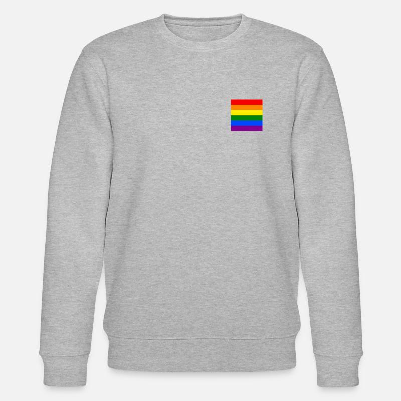 Rainbow Pride - Stanley/Stella Unisex Bio-Sweatshirt CHANGER  - Grau meliert