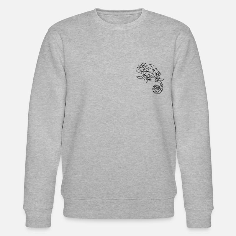 caméléon | graphiques de polygone - Sweat bio CHANGER Stanley/Stella Unisexe - gris chiné