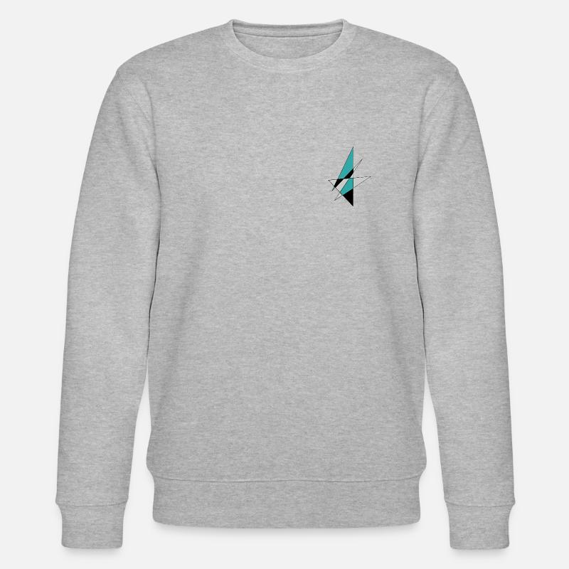 Dreiecke - Stanley/Stella Unisex Bio-Sweatshirt CHANGER  - Grau meliert