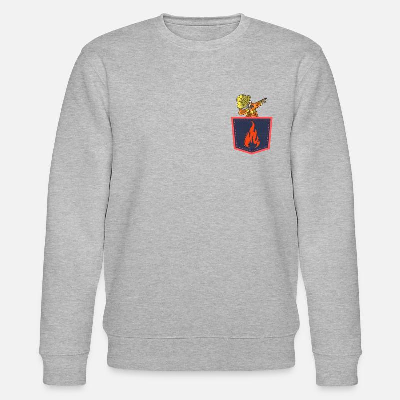 Feuerwehr, Cool - Stanley/Stella Unisex Bio-Sweatshirt CHANGER  - Grau meliert