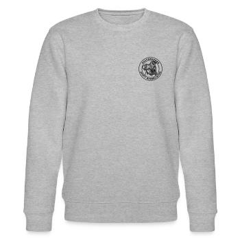Halterkunde statt Rasselisten schwarz - Stanley/Stella Unisex Bio-Sweatshirt CHANGER  - Grau meliert - Vorne - Nik (191cm) & Marisol (170cm)