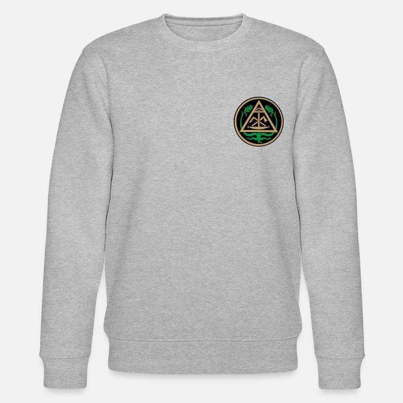 Zimmerer guild emblem - Stanley/Stella CHANGER Unisex Organic Sweatshirt - heather grey