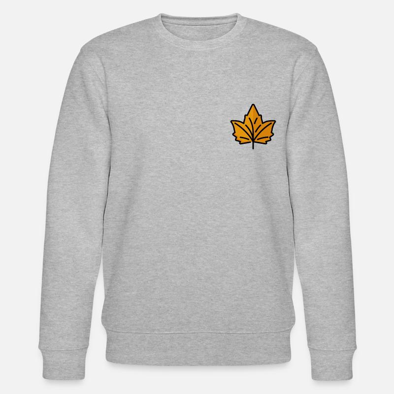 Idée cadeau feuillage feuille d'automne - Sweat bio CHANGER Stanley/Stella Unisexe - gris chiné