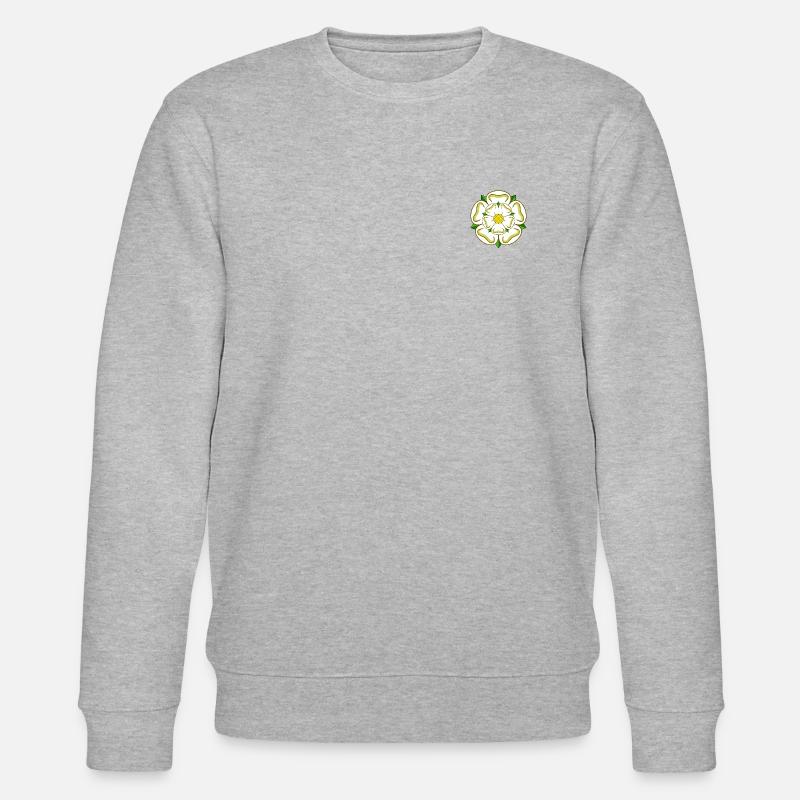 Die Yorkshire Rose - Stanley/Stella Unisex Bio-Sweatshirt CHANGER  - Grau meliert