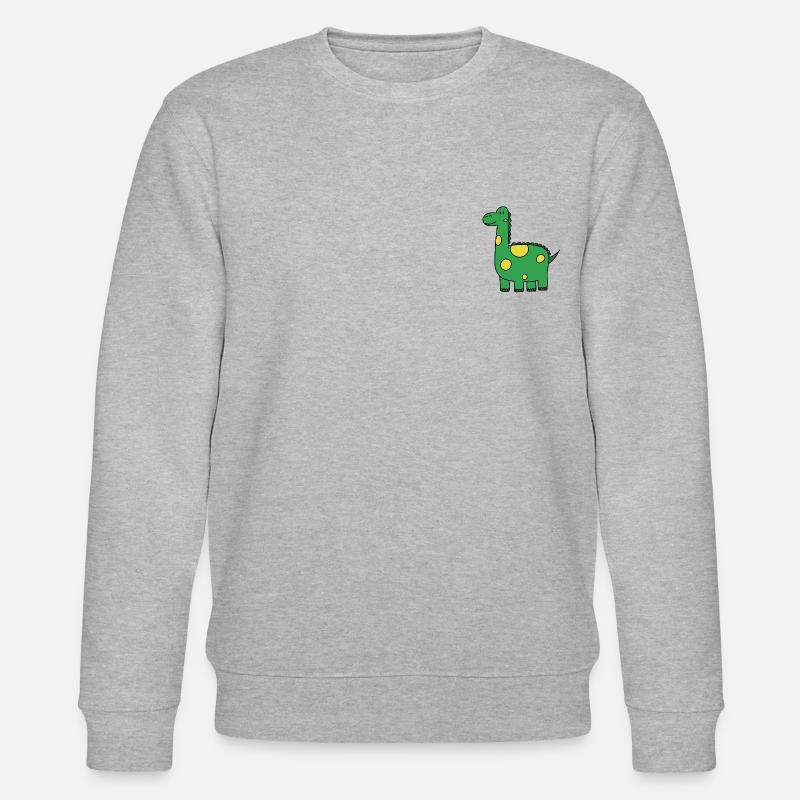Illustration de dinosaure - Sweat bio CHANGER Stanley/Stella Unisexe - gris chiné