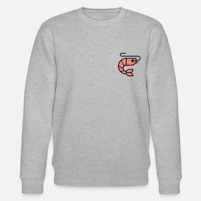 Shrimp Geschenk Idee - Stanley/Stella Unisex Bio-Sweatshirt CHANGER  - Grau meliert