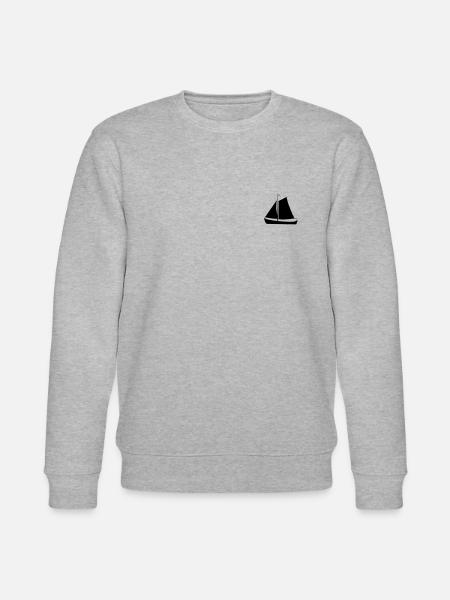 sailing ship - Stanley/Stella CHANGER Unisex Organic Sweatshirt - heather grey