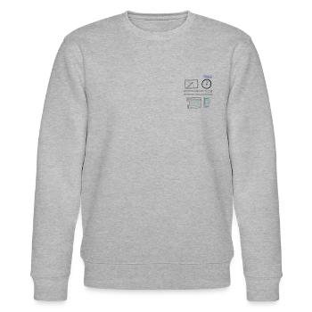 roboter - Stanley/Stella Unisex Bio-Sweatshirt CHANGER  - Grau meliert - Vorne - Nik (191cm) & Marisol (170cm)