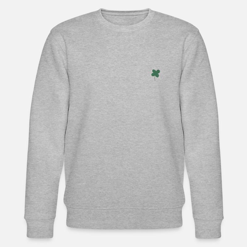 Lucky clover - Stanley/Stella CHANGER Unisex Organic Sweatshirt - heather grey