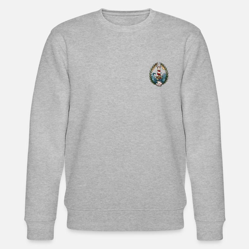 Tattoo Design Leuchtturm - Stanley/Stella Unisex Bio-Sweatshirt CHANGER  - Grau meliert