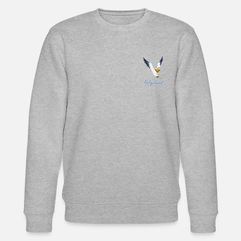 Lachmöwe Helgoland - Stanley/Stella Unisex Bio-Sweatshirt CHANGER - Grau meliert