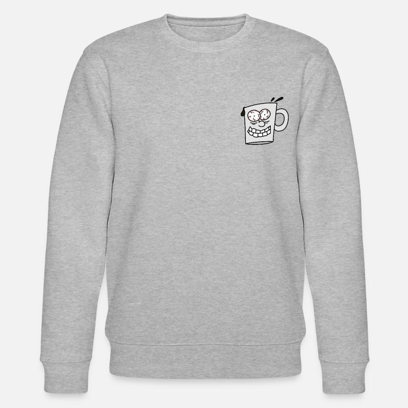 Kaffee Junkie - Stanley/Stella Unisex Bio-Sweatshirt CHANGER  - Grau meliert