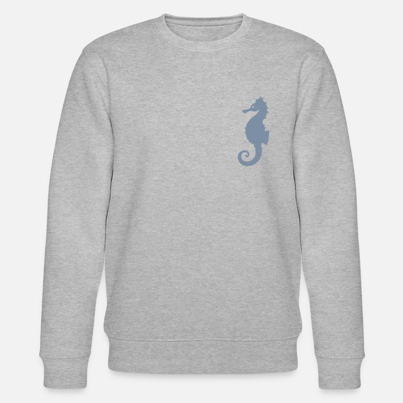 seahorse logo - Stanley/Stella Unisex Bio-Sweatshirt CHANGER  - Grau meliert