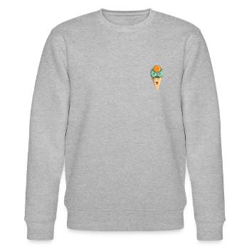 Nice Ice - Stanley/Stella Unisex Bio-Sweatshirt CHANGER  - Grau meliert - Vorne - Nik (191cm) & Marisol (170cm)