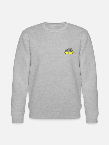 chat endormi - Sweat bio CHANGER Stanley/Stella Unisexe - gris chiné