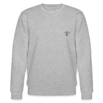 diamond - Stanley/Stella CHANGER Unisex Organic Sweatshirt - heather grey - Front - Nik (191cm) & Marisol (170cm)