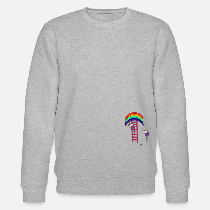 Oiseaux avec arcs-en-ciel - Sweat bio CHANGER Stanley/Stella Unisexe - gris chiné