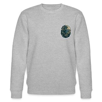 Transcendent Wave: Liberty Dance - Stanley/Stella Unisex Bio-Sweatshirt CHANGER  - Grau meliert - Vorne - Nik (191cm) & Marisol (170cm)