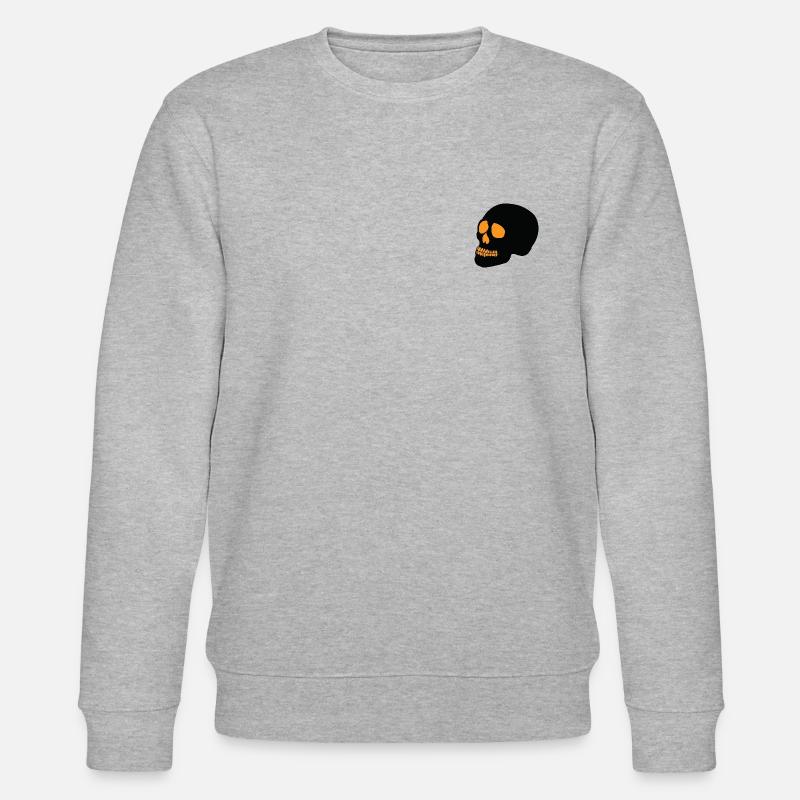 Skull Halloween 2 - Stanley/Stella Unisex Bio-Sweatshirt CHANGER  - Grau meliert