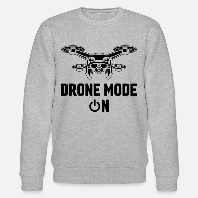 Drohnen-Modus Ein - Stanley/Stella Unisex Bio-Sweatshirt CHANGER  - Grau meliert