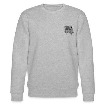 GRAFFITI ALPHABET - Stanley/Stella CHANGER Unisex Organic Sweatshirt - heather grey - Front - Nik (191cm) & Marisol (170cm)