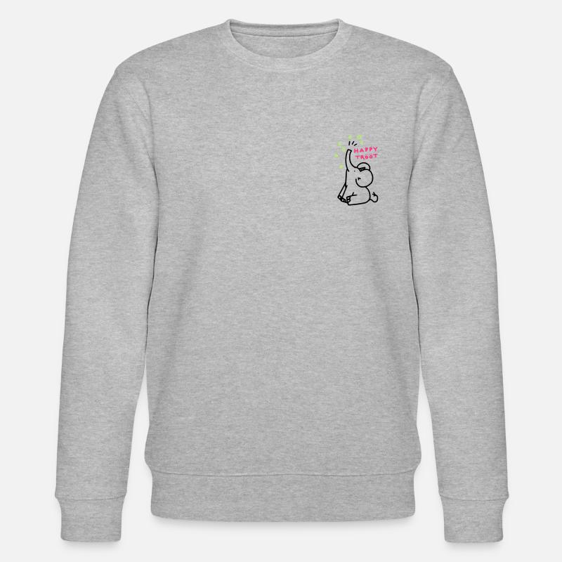 happyTrööt - Stanley/Stella Unisex Bio-Sweatshirt CHANGER  - Grau meliert