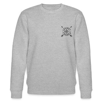 All over the world - Stanley/Stella Unisex Bio-Sweatshirt CHANGER  - Grau meliert - Vorne - Nik (191cm) & Marisol (170cm)