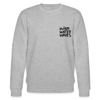 WIND WATER WAVES - Stanley/Stella CHANGER Unisex Organic Sweatshirt - heather grey - Front - Nik (191cm) & Marisol (170cm)