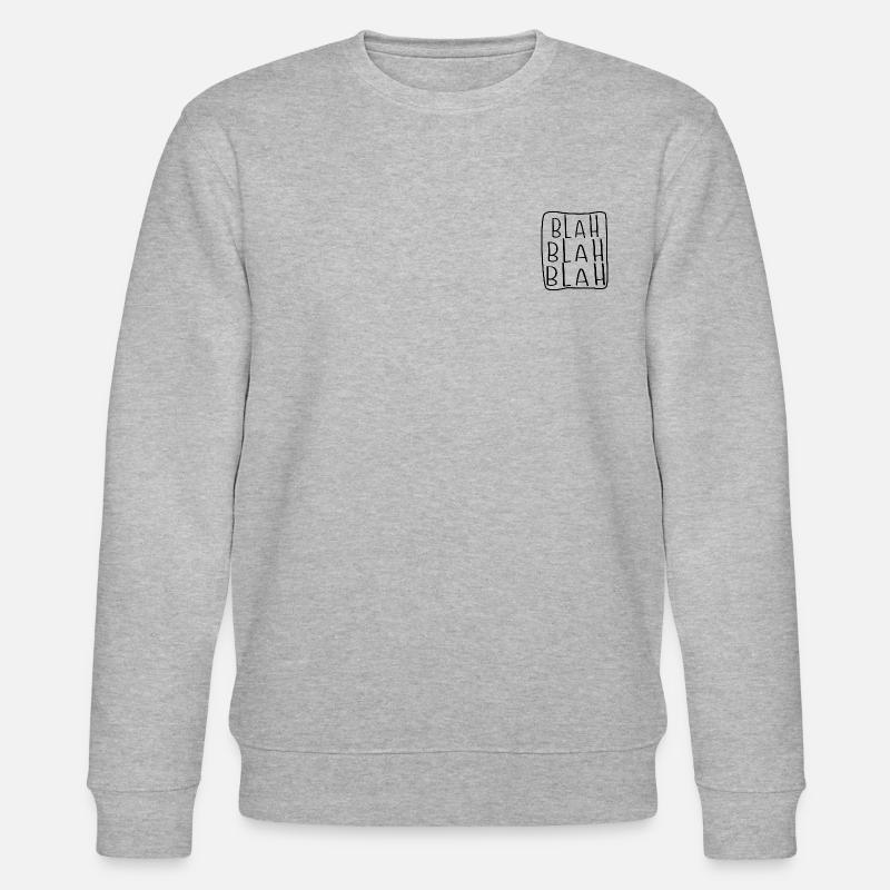 Blah Blah Blah - Stanley/Stella Unisex Bio-Sweatshirt CHANGER  - Grau meliert